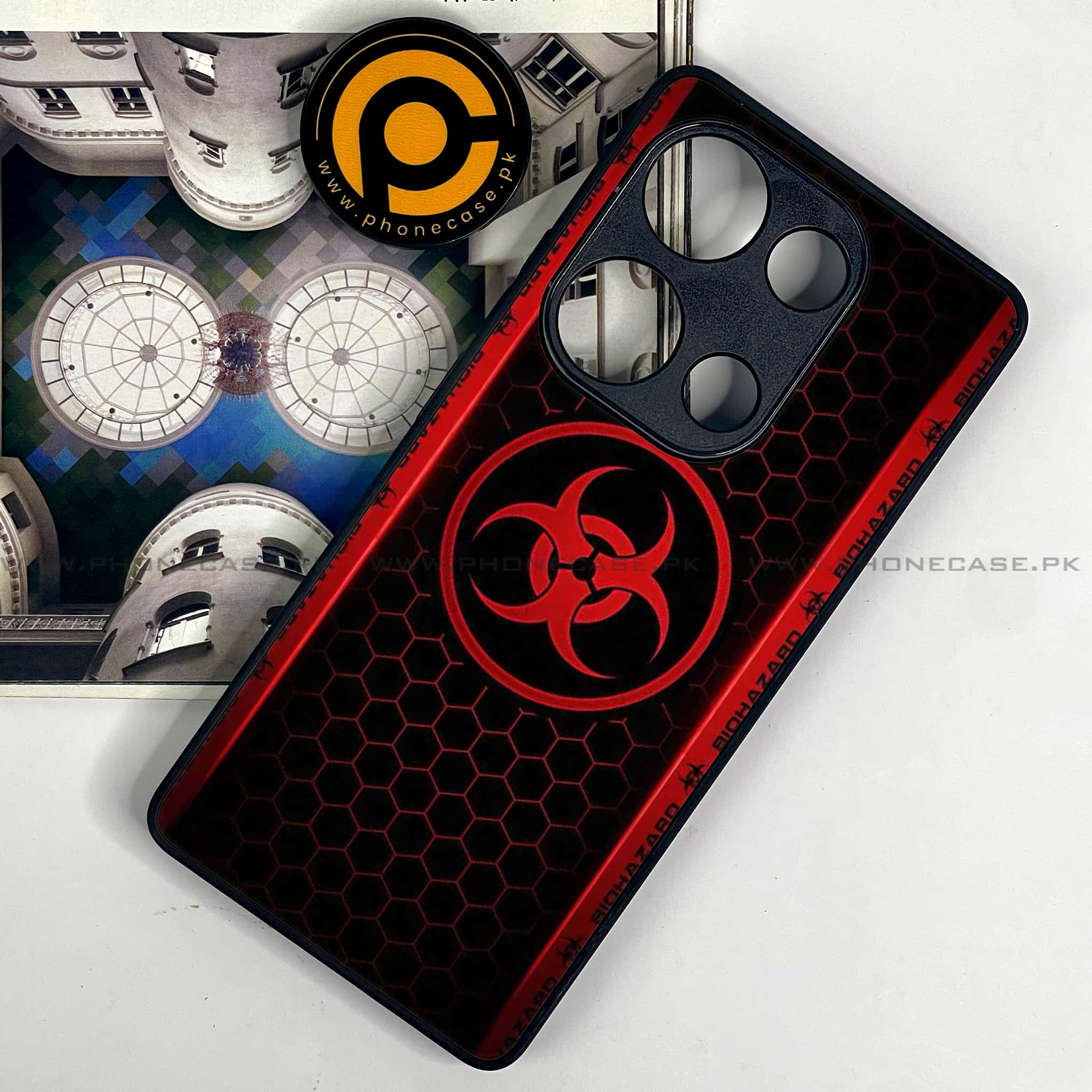 Redmi Note 13 Pro 4G - Biohazard Sign Series - Premium Metal Printed soft Bumper shock Proof Case