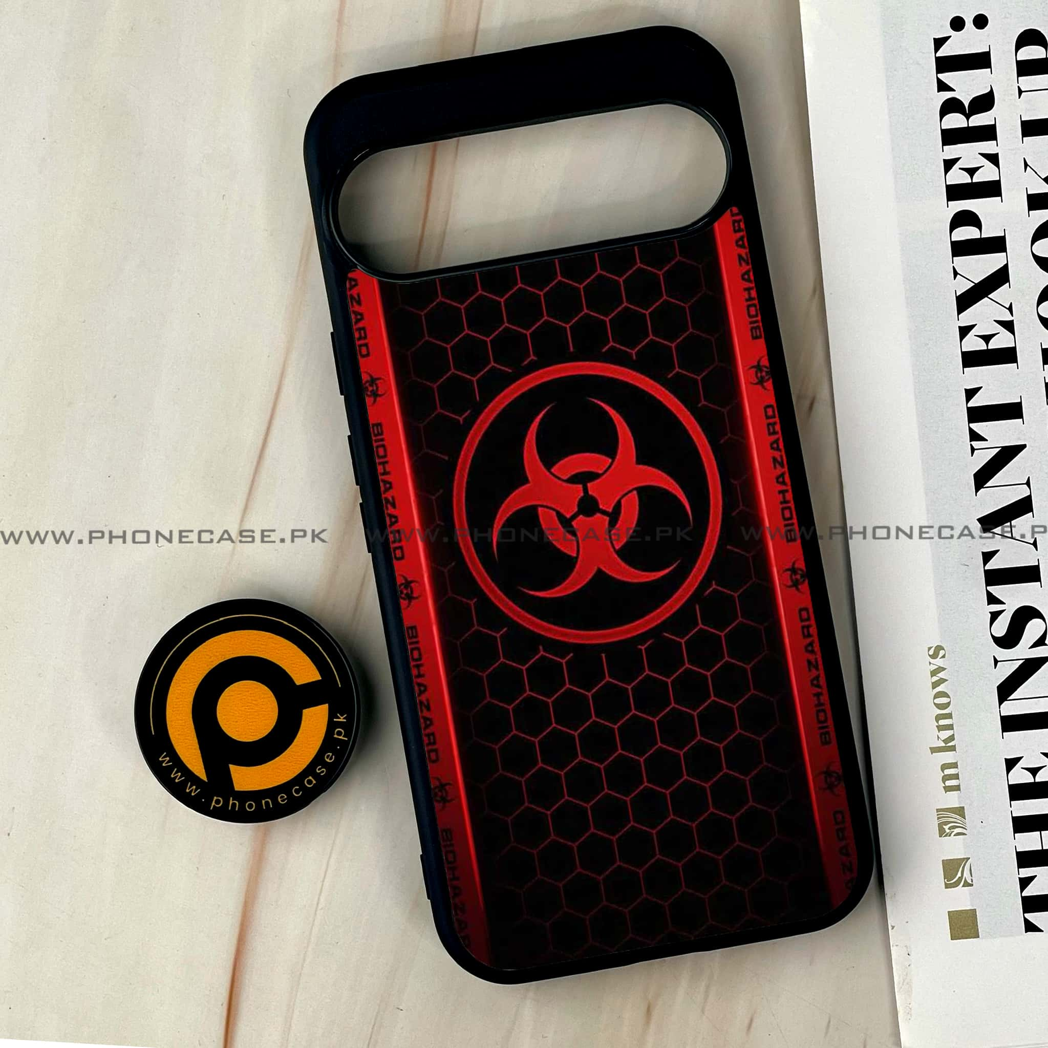 Google Pixel 9 Pro XL - Biohazard Sign Series - Premium Printed Glass soft Bumper shock Proof Case