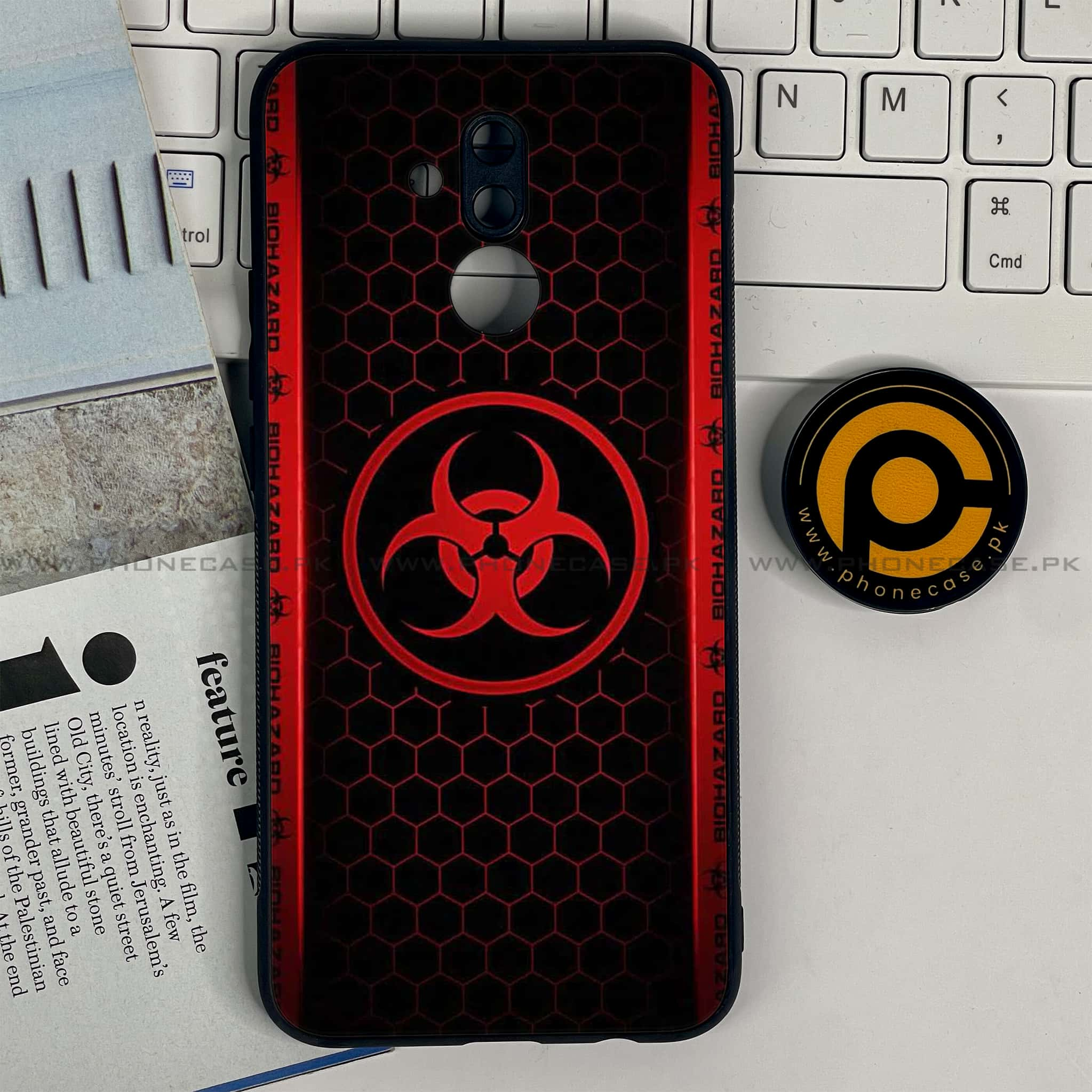 Huawei Mate 20 Lite - Biohazard Sign Series - Premium Printed Glass soft Bumper shock Proof Case