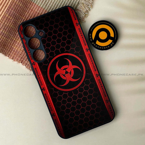 Galaxy A55 5G - Biohazard Sign Design 5  -  Premium Metal Printed soft Bumper shock Proof Case  CS-34910