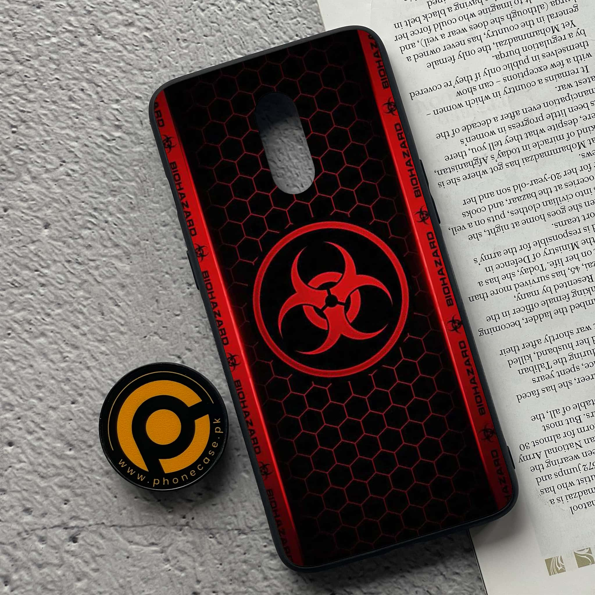 OnePlus 7 - Biohazard Sign Series - Premium Printed Glass soft Bumper shock Proof Case