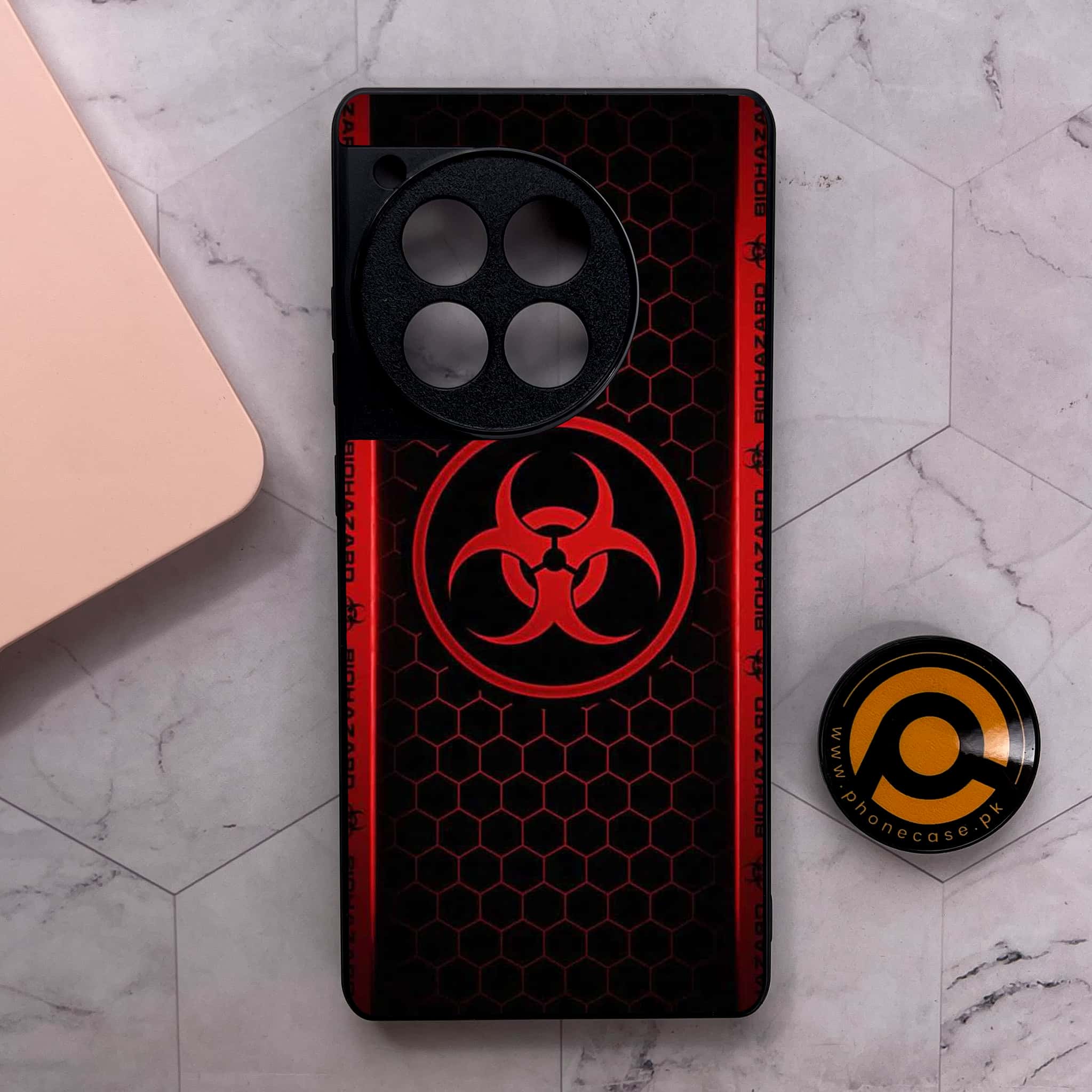 OnePlus 12R - Biohazard Sign Series - Premium Metal Printed soft Bumper shock Proof Case