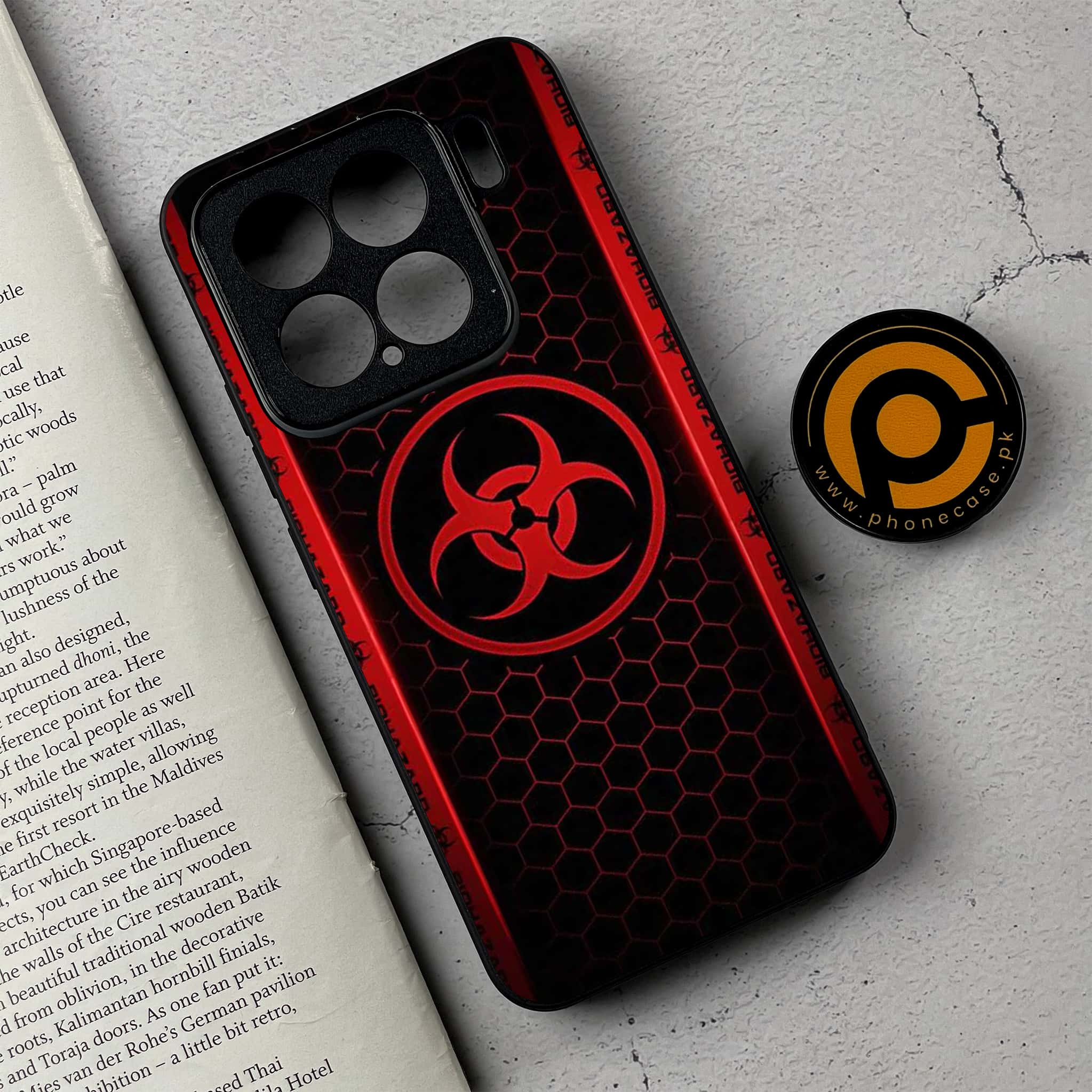 Xiaomi 15 - Biohazard Sign Series - Premium Metal Printed soft Bumper shock Proof Case