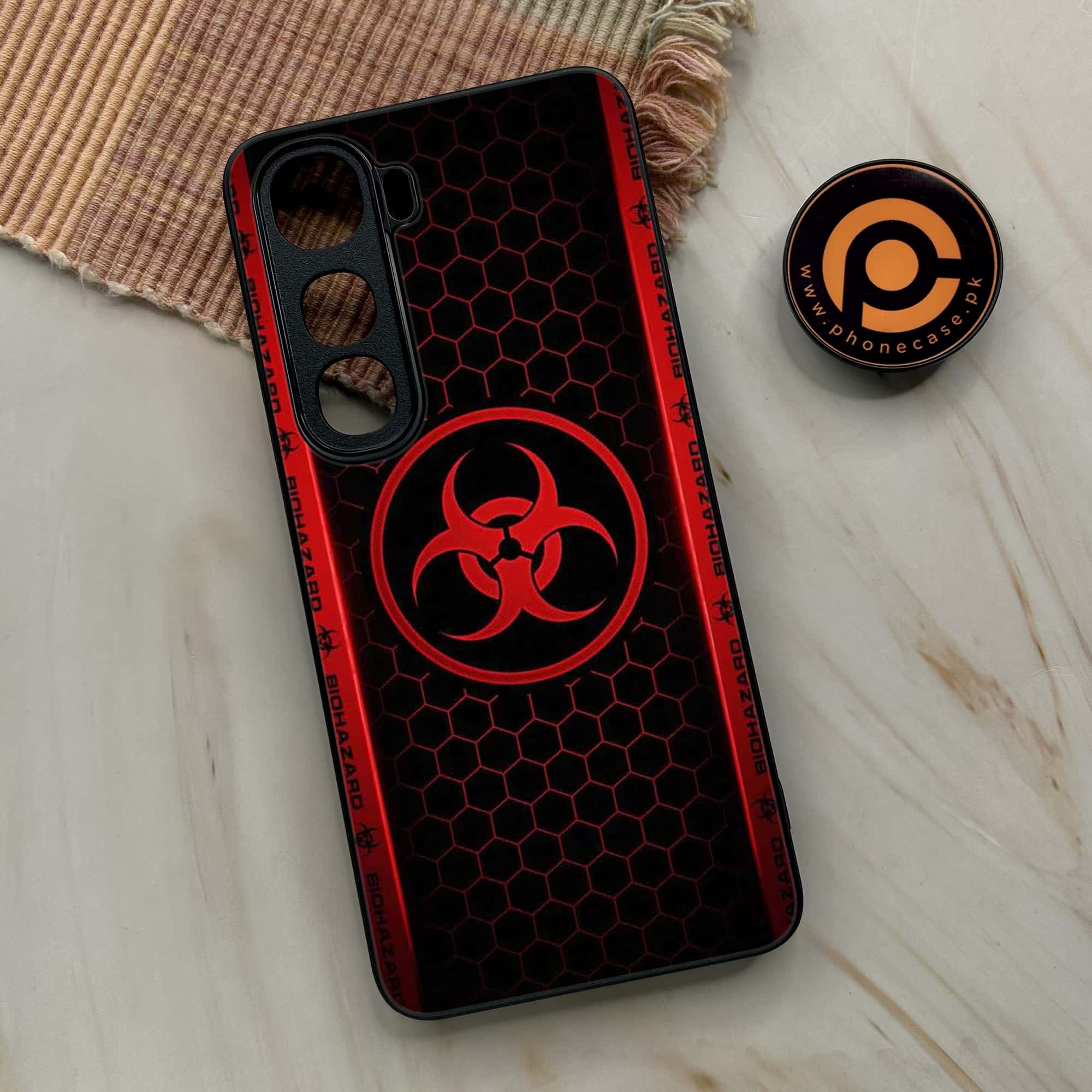 Vivo Y400 -  Biohazard Sign Series - Premium Metal Printed soft Bumper shock Proof Case