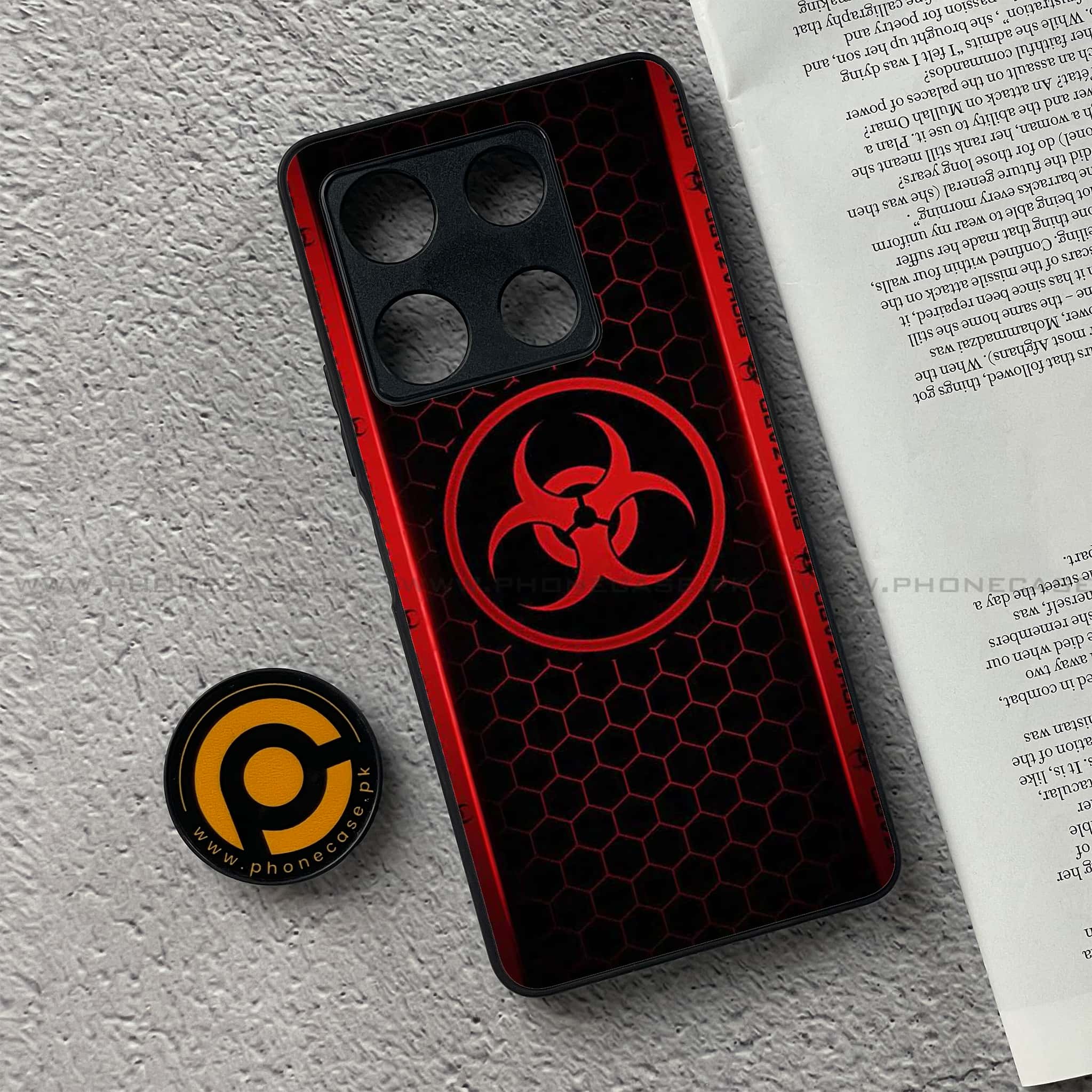 Infinix Note 30 Pro - Biohazard Sign Series - Premium Metal Printed soft Bumper shock Proof Case