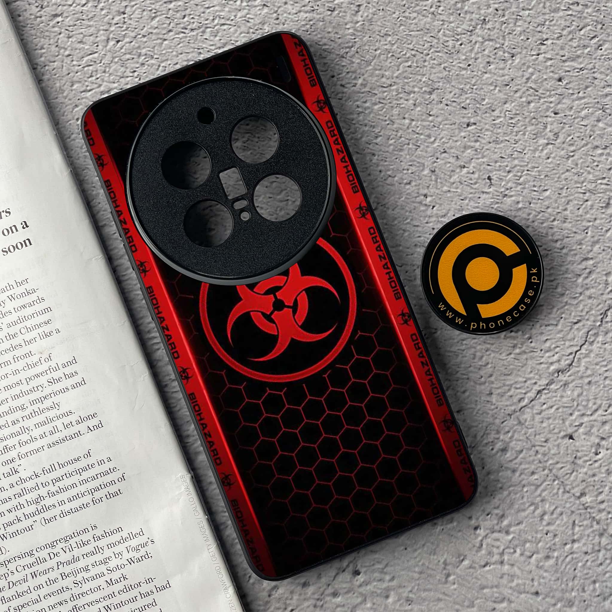 Vivo X200 Pro - Biohazard Sign Series - Premium Metal  Printed soft Bumper shock Proof Case