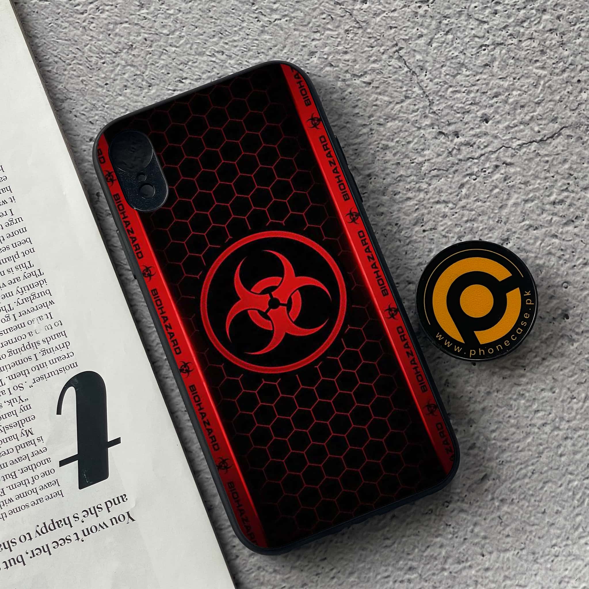 iPhone XR - Biohazard Sign Series - Premium Metal Printed soft Bumper shock Proof Case