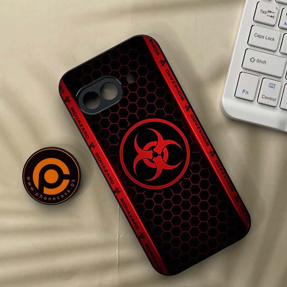 Google Pixel 9a - Biohazard Sign Series - Premium Metal Printed soft Bumper Shock Proof Case