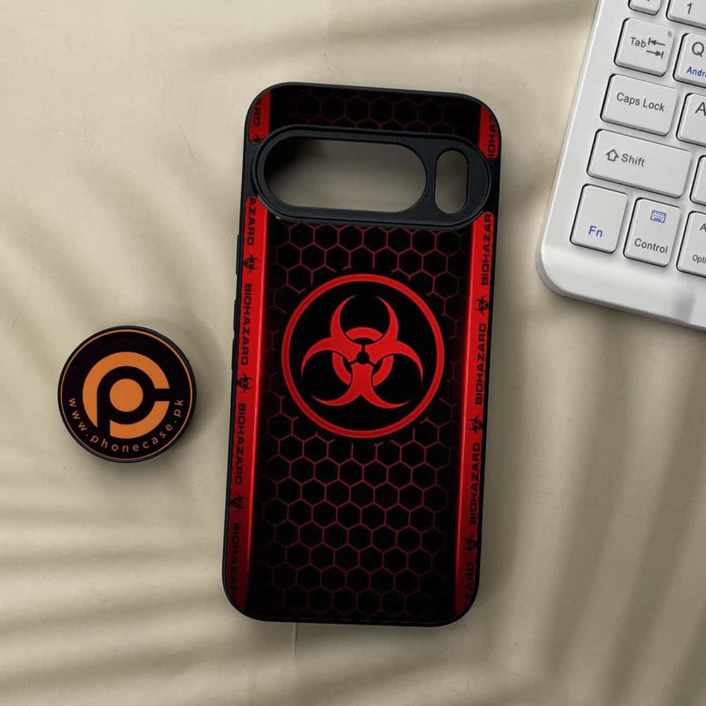 Google Pixel 10  - Biohazard Sign Series - Premium Metal Printed soft Bumper Shockof Case