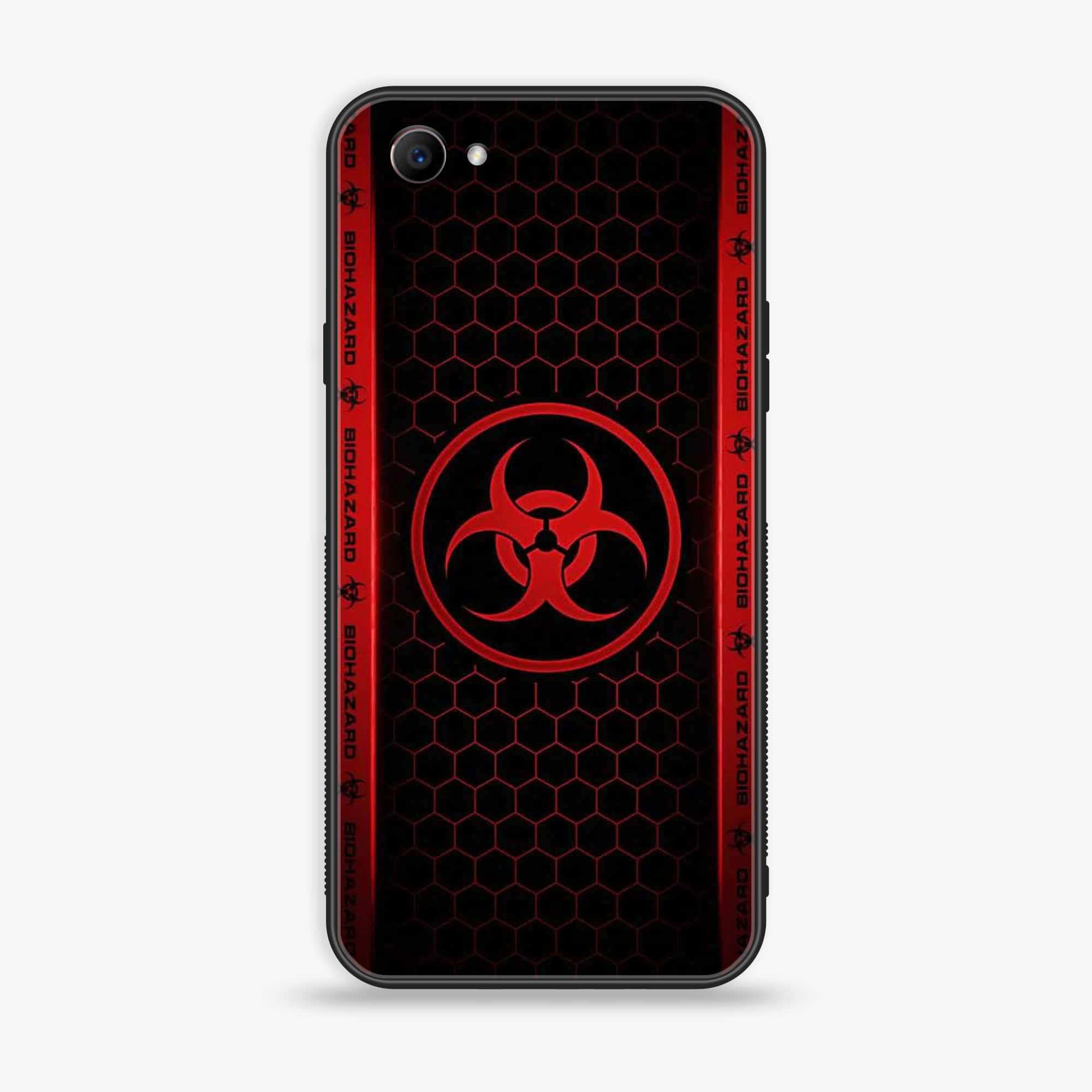 Oppo F7 Youth - Biohazard Sign Series - Premium Printed Glass soft Bumper shock Proof Case