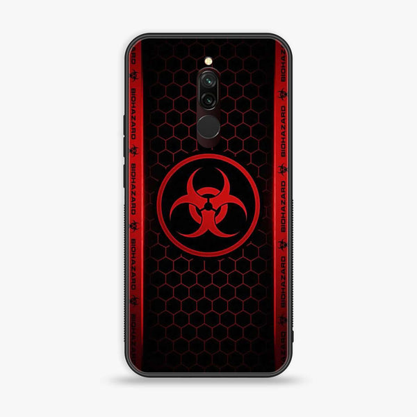 Xiaomi Redmi 8 - Biohazard Sign Design 5- Premium Metal Printed soft Bumper shock Proof Case  CS-31420