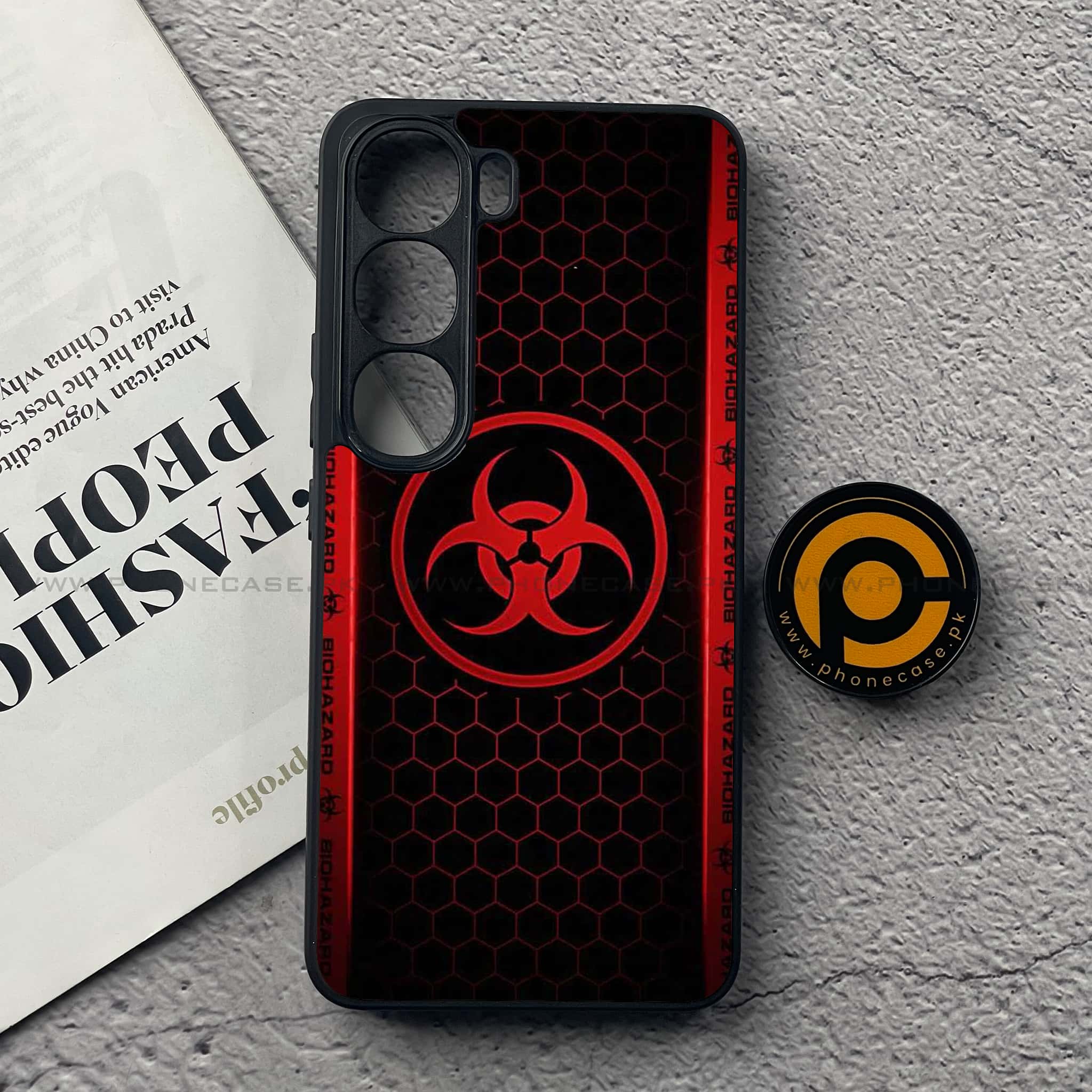 Vivo Y200 4G - Biohazard Sign Series - Premium Metal Printed soft Bumper Shock Proof Case