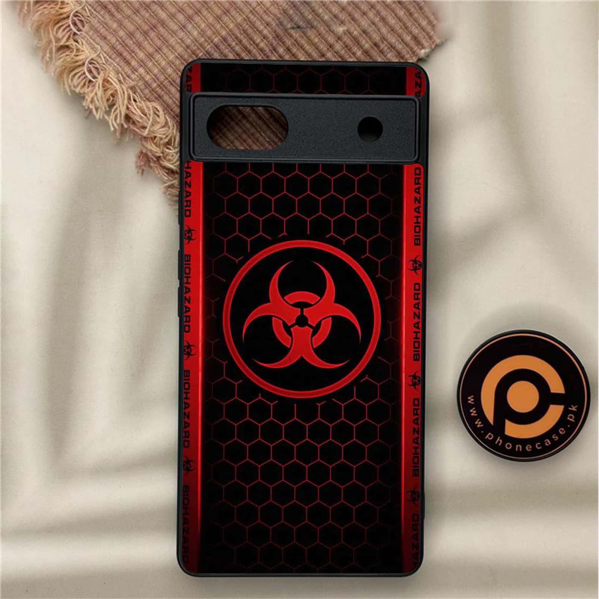 Google Pixel 6A - Biohazard Sign Series - Premium Metal Printed soft Bumper Shock Proof Case