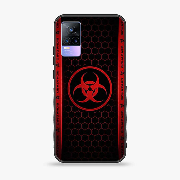 Vivo V21e - Biohazard Sign Design 5 - Premium Printed Glass soft Bumper shock Proof Case CS-23113