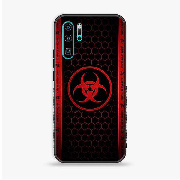 Huawei P30 Pro - Biohazard Sign Design 5 - Premium Printed Glass soft Bumper shock Proof Case CS-37510