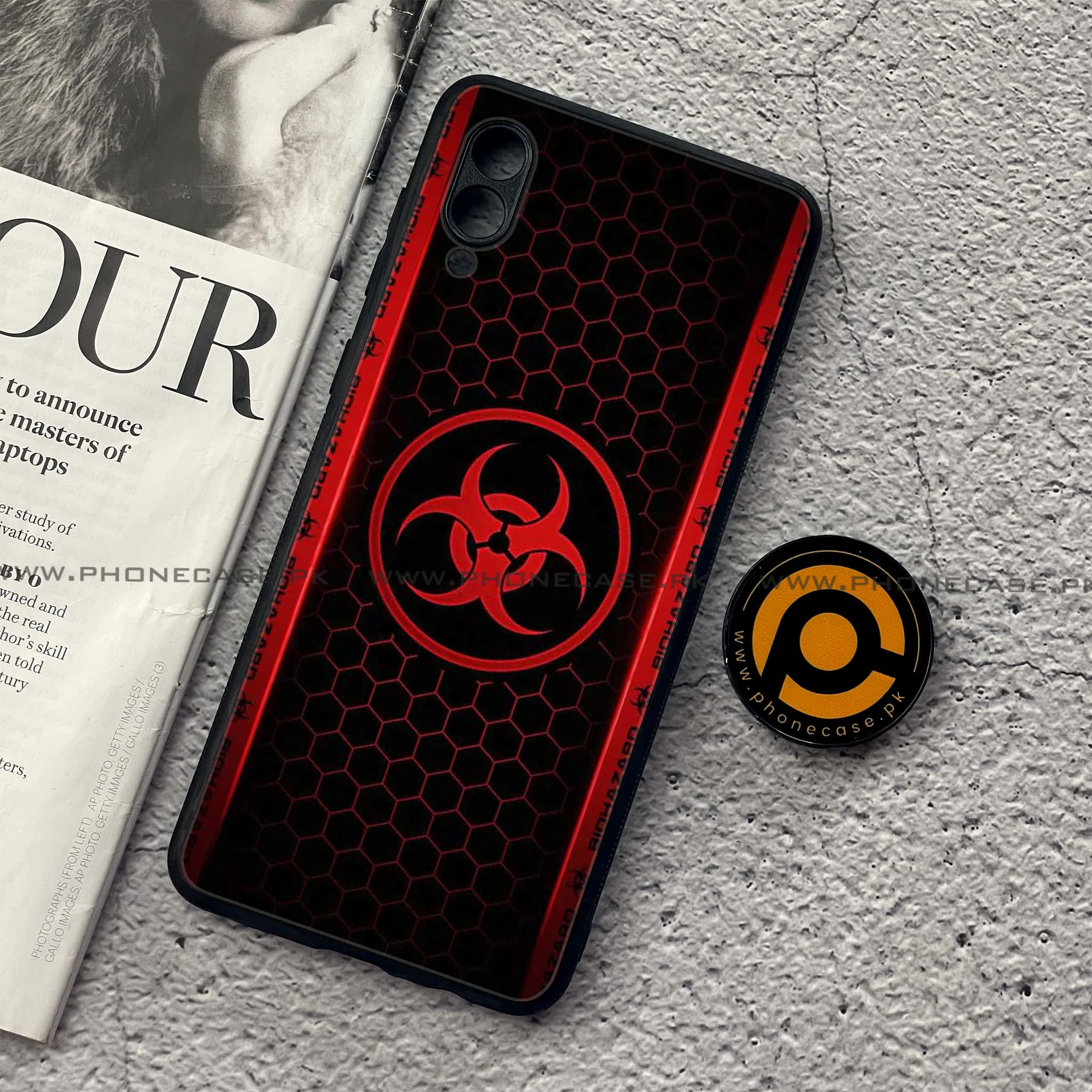 Samsung Galaxy A02 - Biohazard Sign Series - Premium Printed Metal soft Bumper shock Proof Case