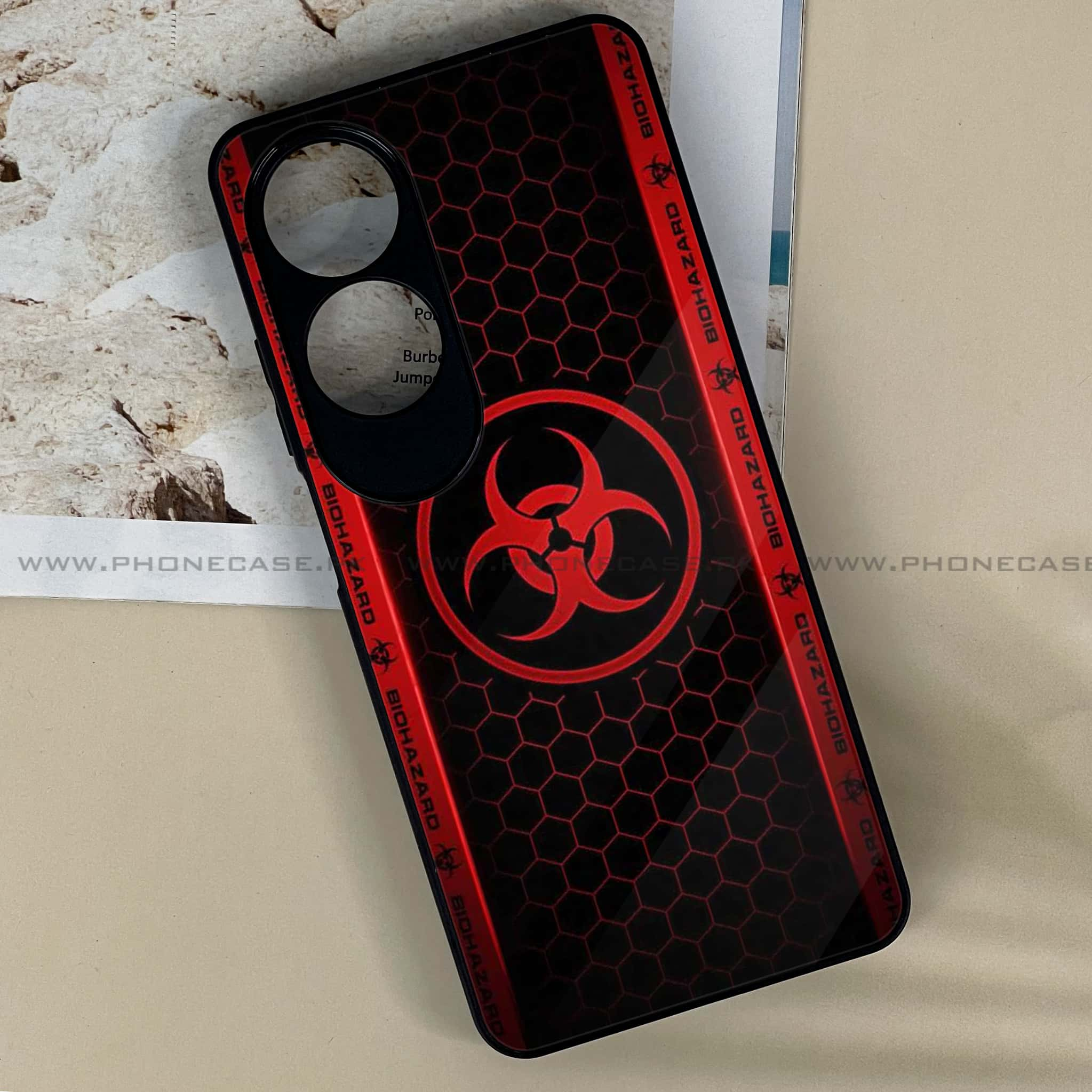 Oppo A60 - Biohazard Sign Series - Premium Printed Metal soft Bumper shock Proof Case