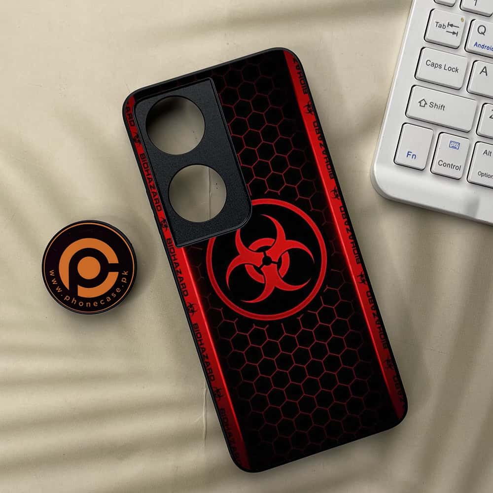 Honor X7b - Biohazard Sign Series - Premium Metal  Printed soft Bumper shock Proof Case