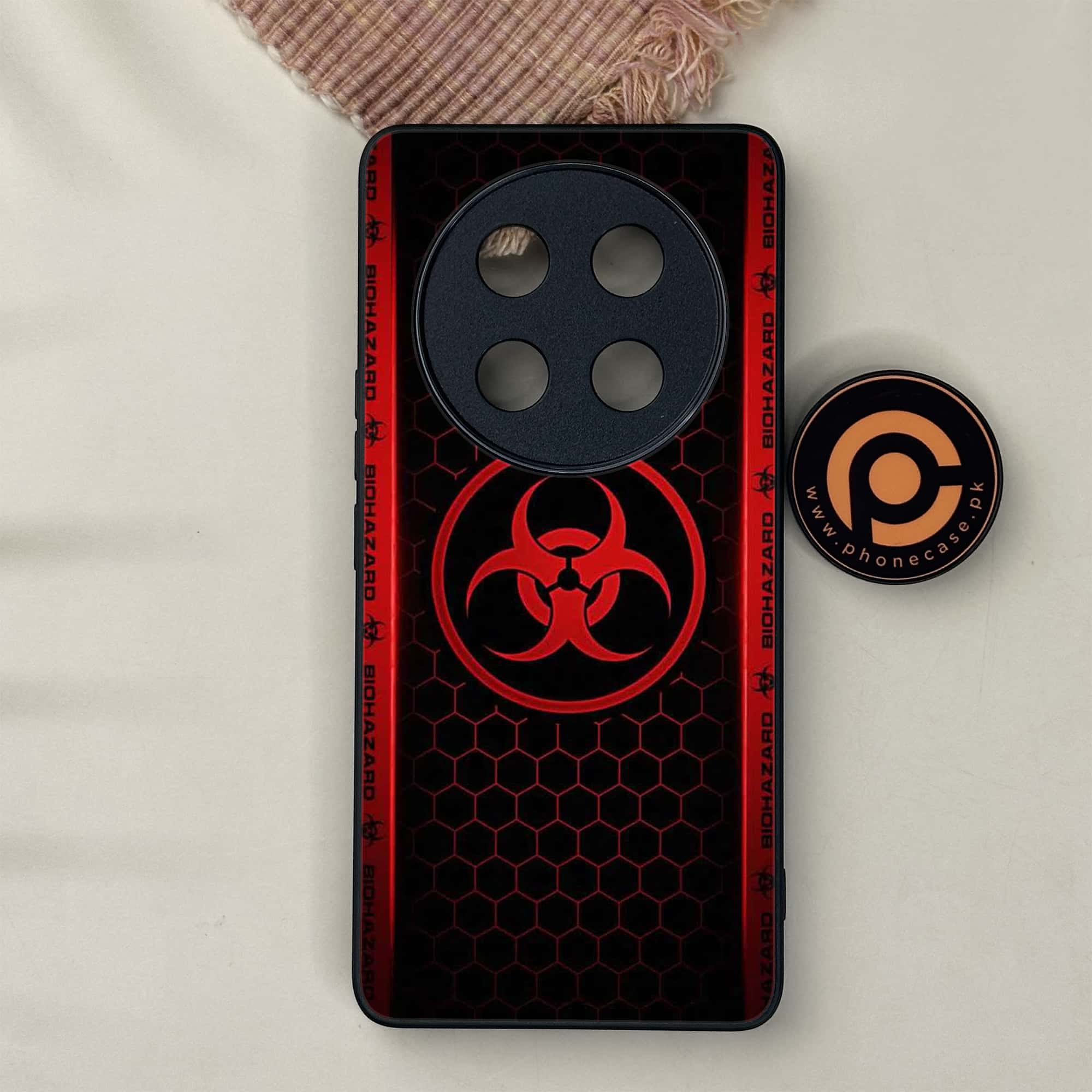Honor X9c 5G - Biohazard Sign Series - Premium Metal Printed soft Bumper shock Proof Case