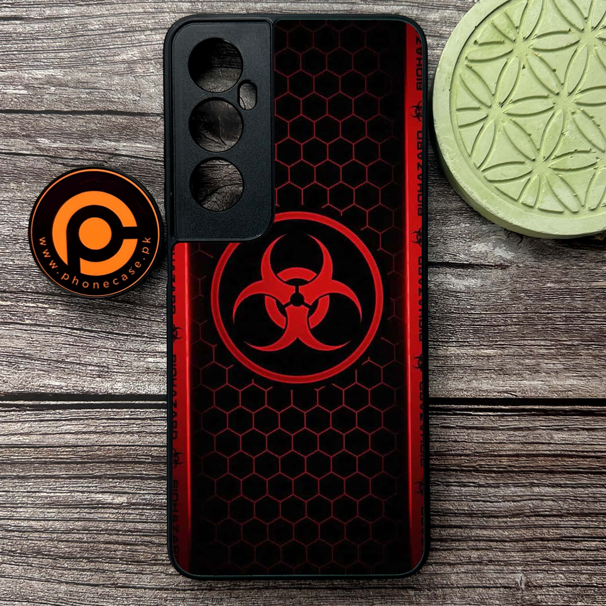 Realme C65  - Biohazard Sign Series - Premium Metal Printed soft Bumper shock Proof Case