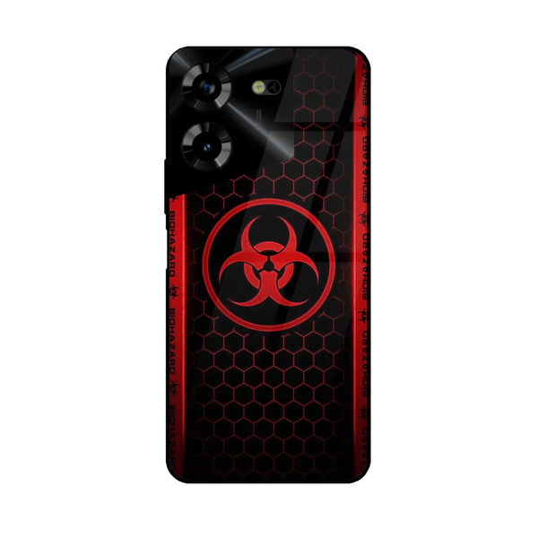 Tecno Pova 5 - Biohazard Sign Design 5 - Premium Printed Glass soft Bumper shock Proof Case CS-16955