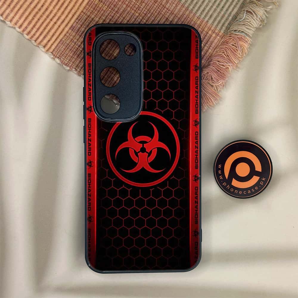 Tecno Spark 40 Pro Plus - Biohazard Sign Series - Premium Metal Printed soft Bumper shock Proof Case