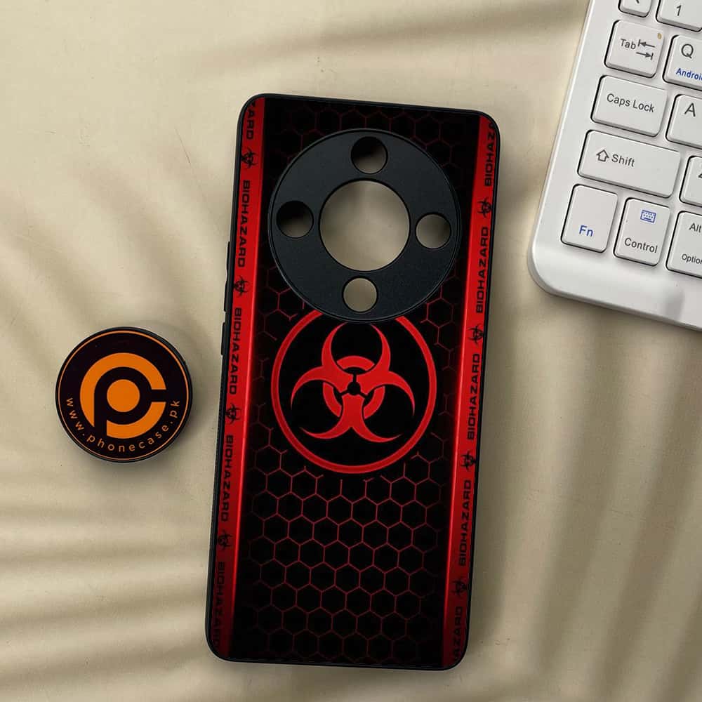 HONOR X9b 5G - Biohazard Sign Series - Premium Metal  Printed soft Bumper shock Proof Case