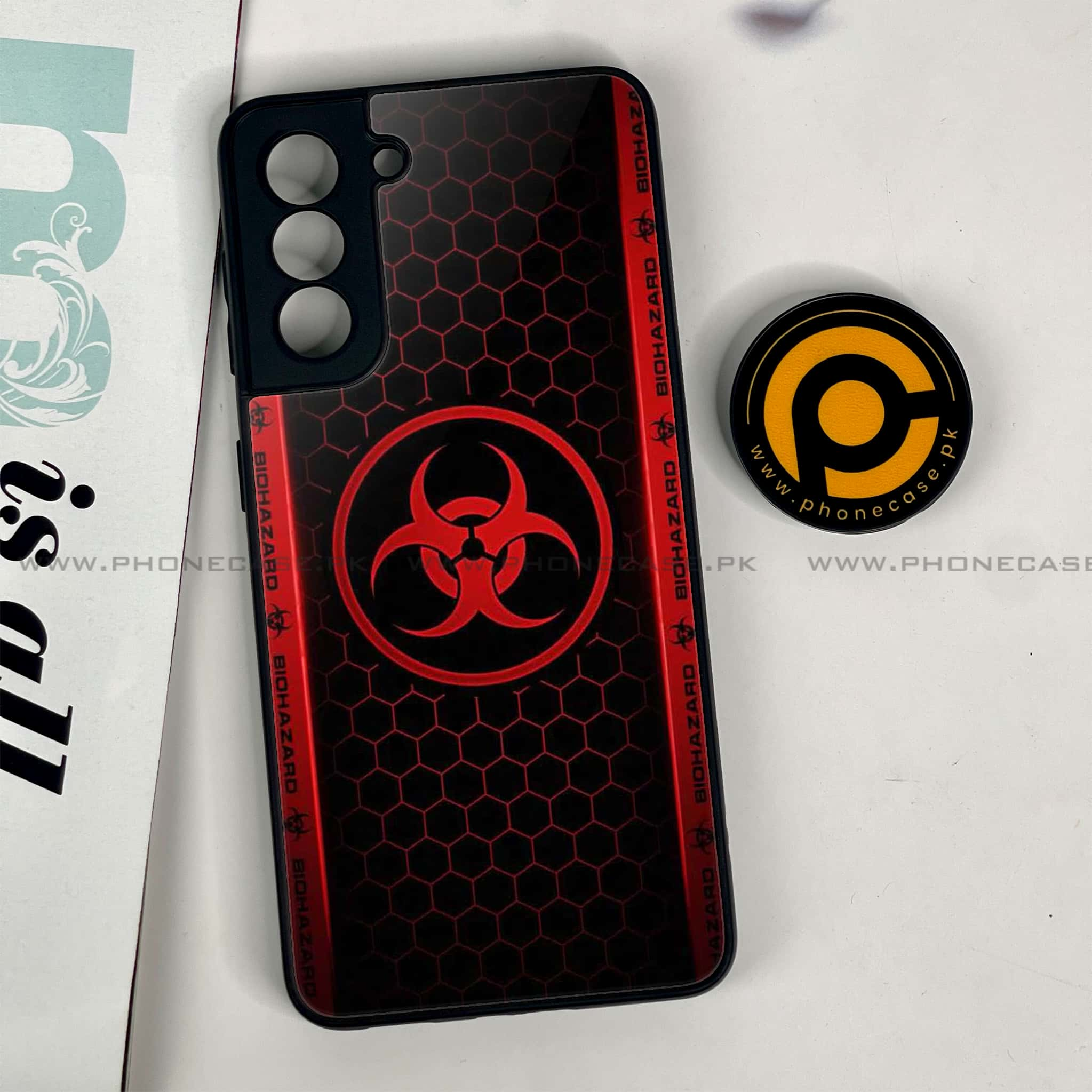 Samsung Galaxy S21 - Biohazard Sign Series - Premium Printed Glass soft Bumper shock Proof Case