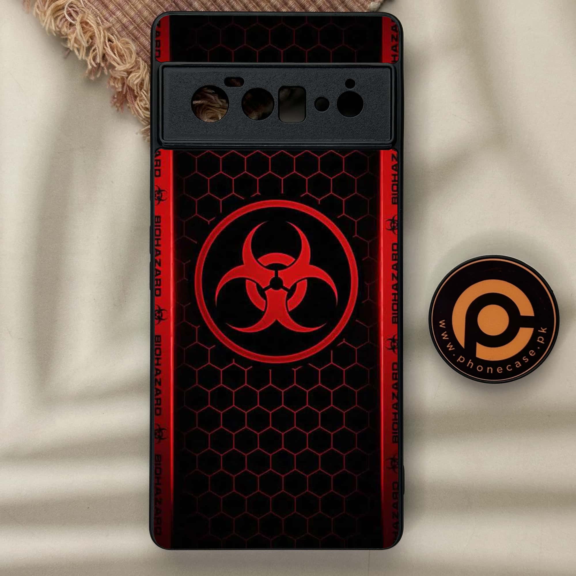 Google Pixel 6 Pro - Biohazard Sign Series - Premium Metal Printed soft Bumper Shock Proof Case