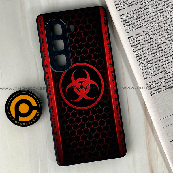 Infinix Hot 50 Pro Plus -  Biohazard Sign Series Design 5  - Premium Printed Glass soft Bumper shock Proof Case CS-21530