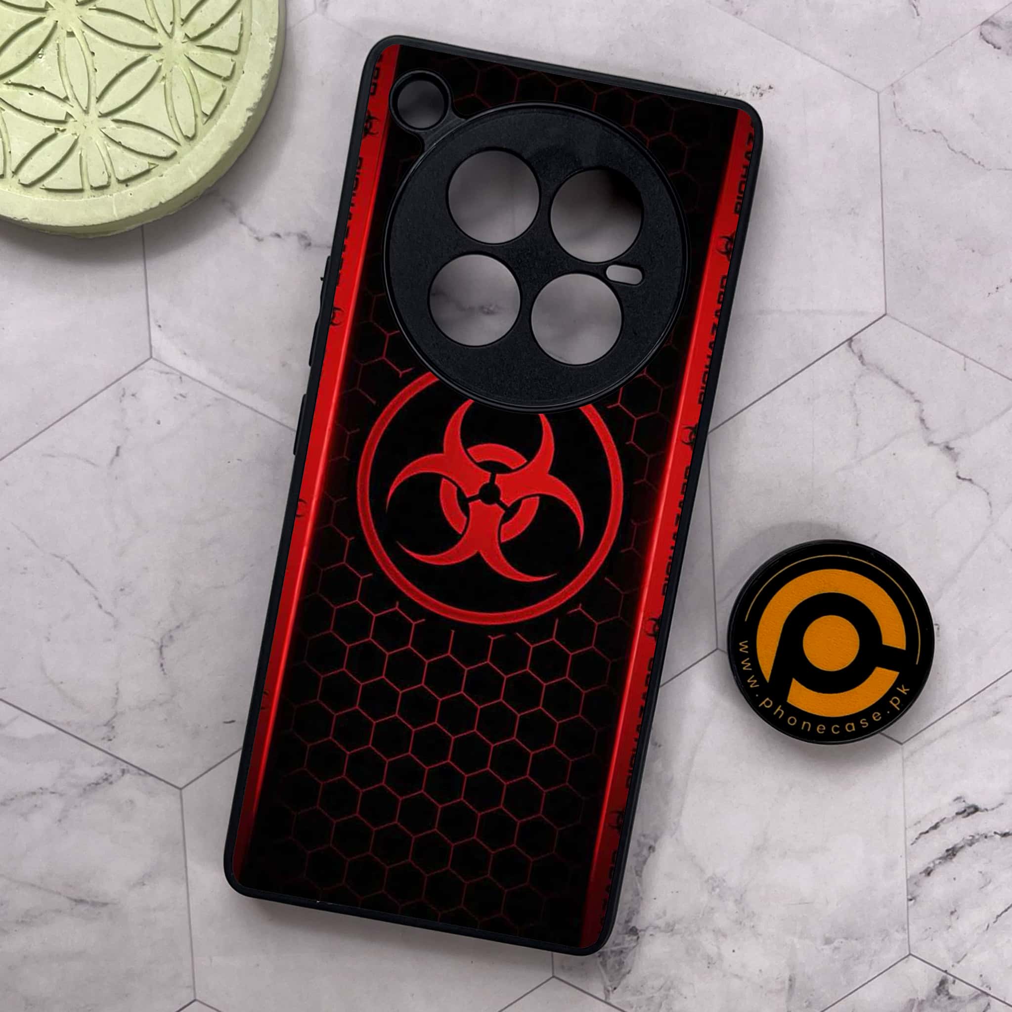 Infinix Zero 40 5G - Biohazard Sign Series - Premium Metal Printed soft Bumper shock Proof Case