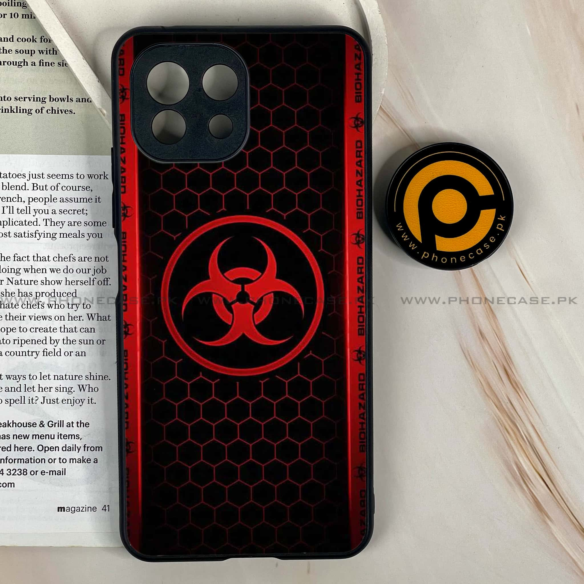 Mi 11 Lite - Biohazard Sign Series - Premium Printed Glass soft Bumper shock Proof Case