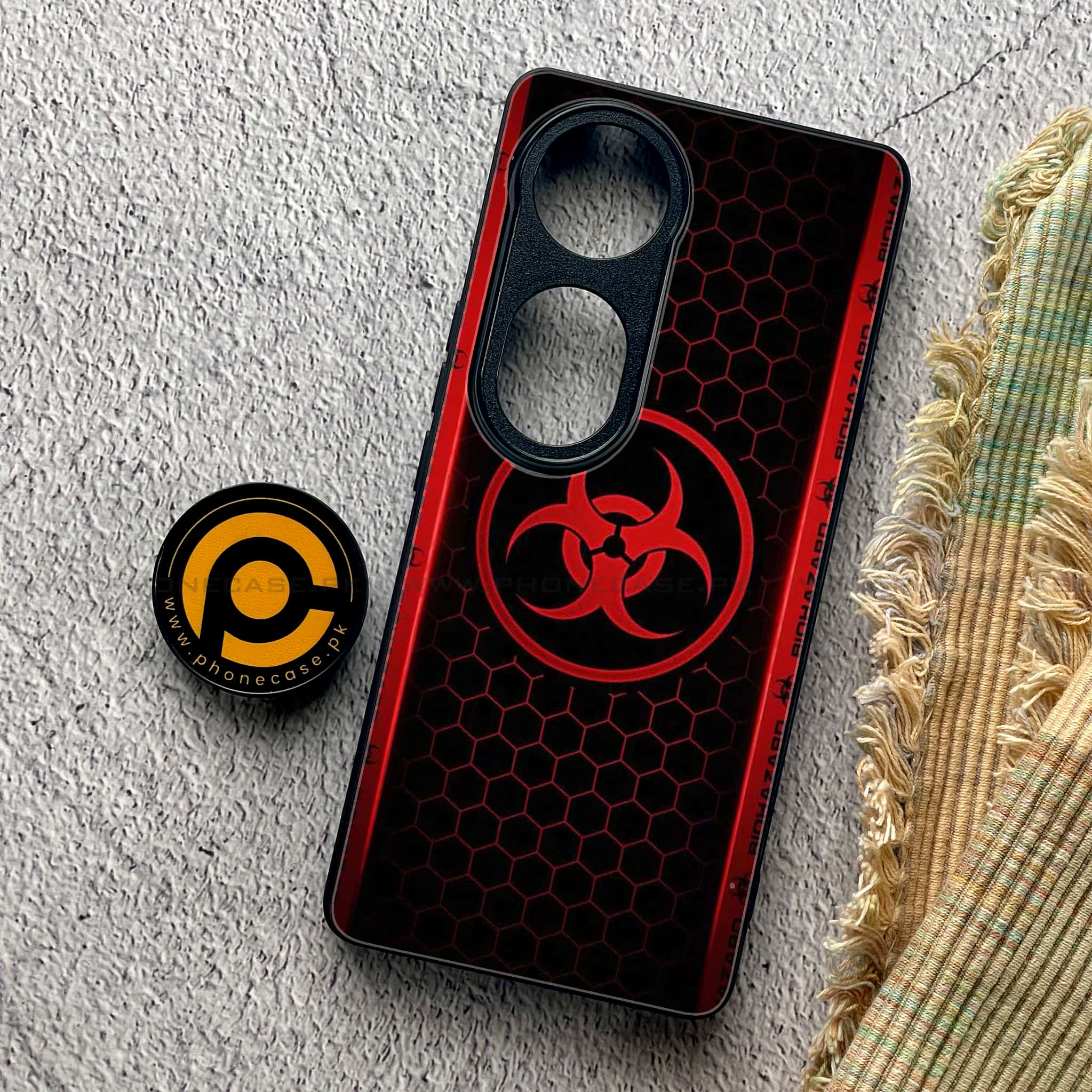 Vivo V40 Pro - Biohazard Sign Series - Premium Metal Printed soft Bumper shock Proof Case