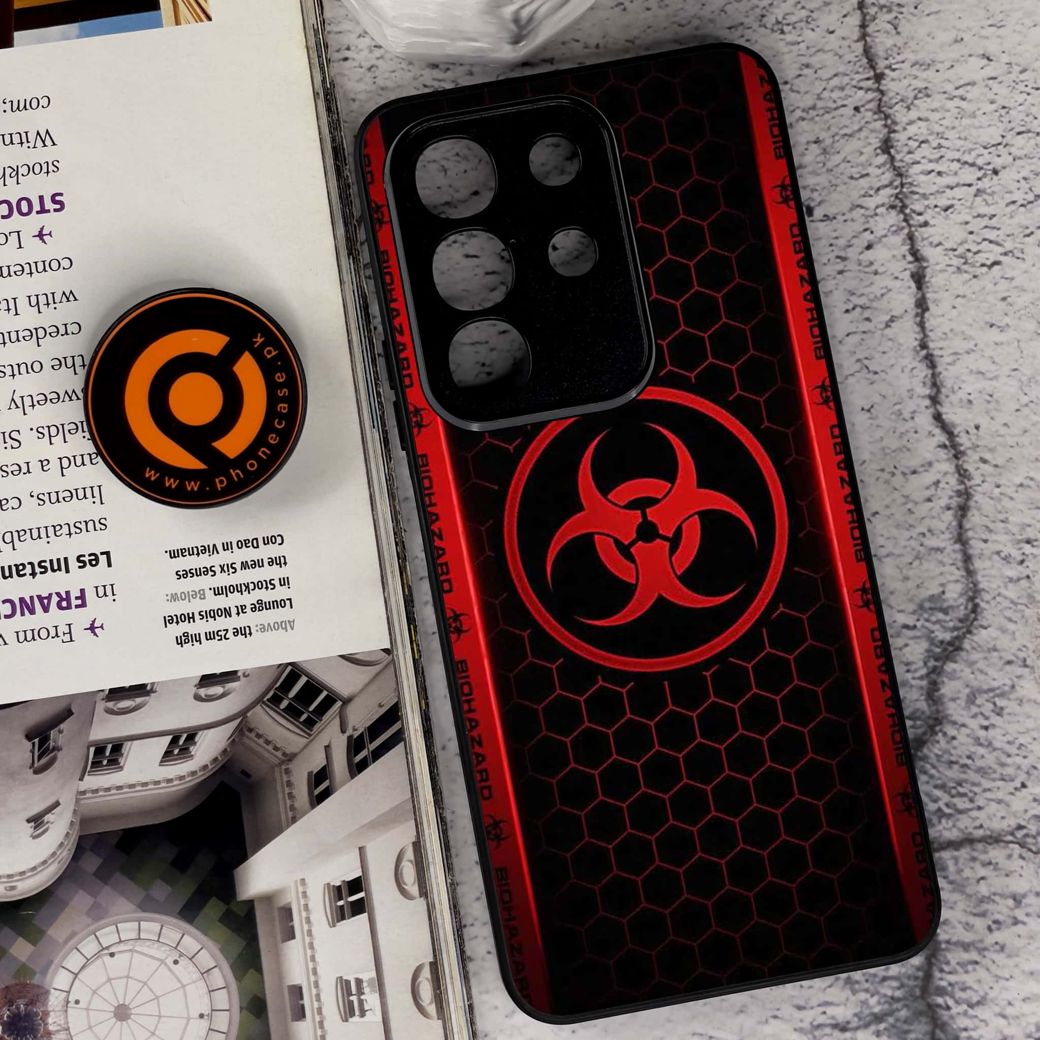 Vivo Y29 4G - Biohazard Sign Series - Premium Metal Printed soft Bumper Shock Proof Case