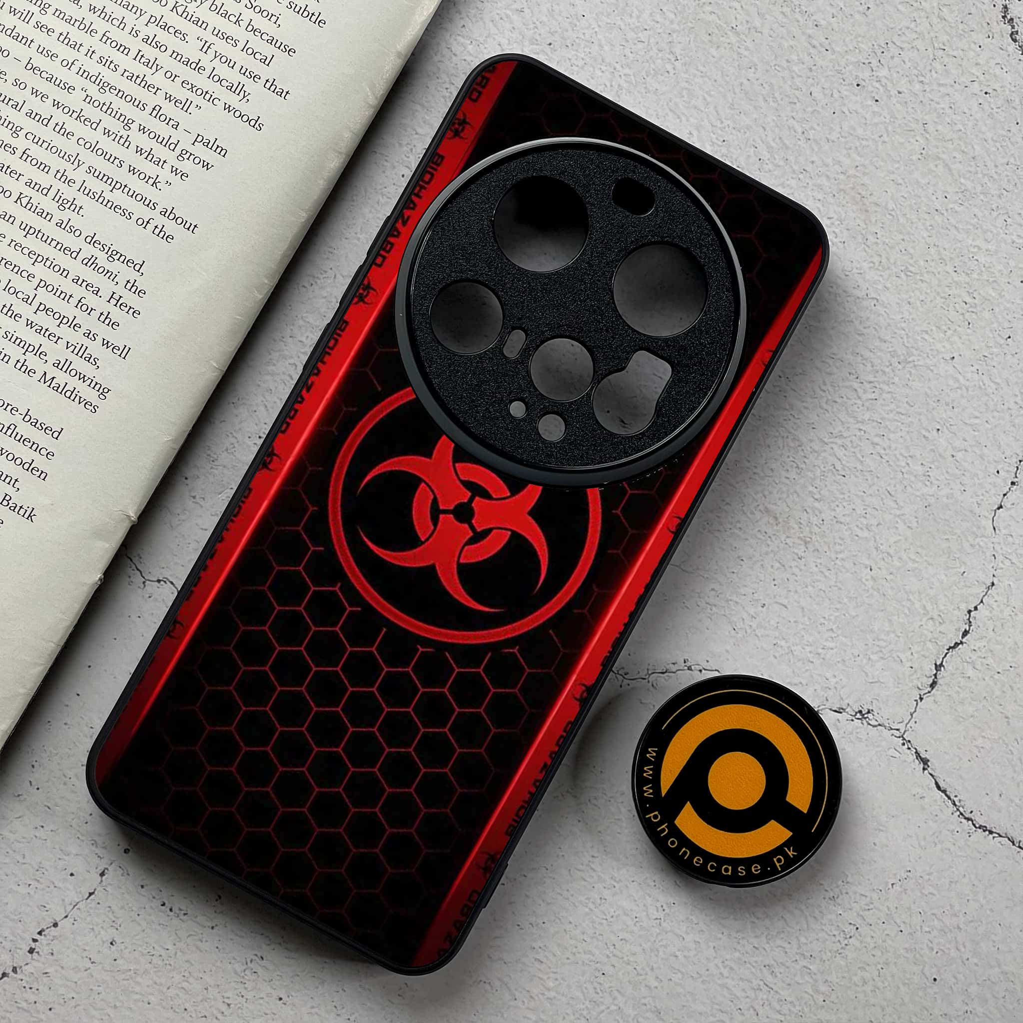 Xiaomi 15 Ultra - Biohazard Sign Series - Premium Metal Printed Soft Bumper Shockproof Case