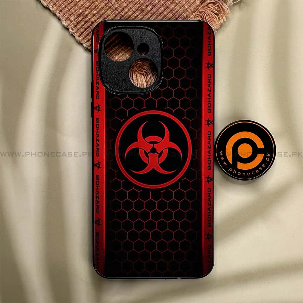 Tecno Spark 40C - Biohazard Sign Series - Premium Metal Printed soft Bumper shock Proof Case