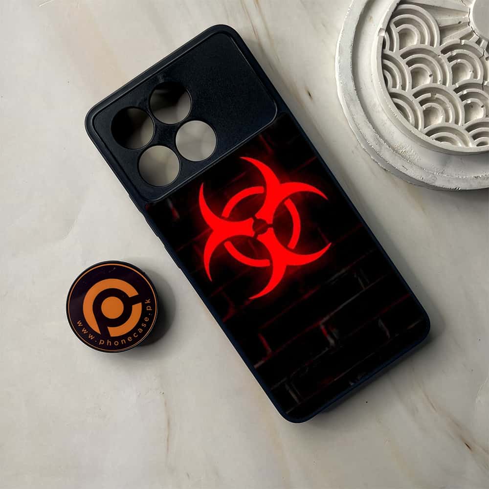 Xiaomi Poco F6 Pro - Biohazard Sign Series - Premium Metal Printed soft Bumper shock Proof Case