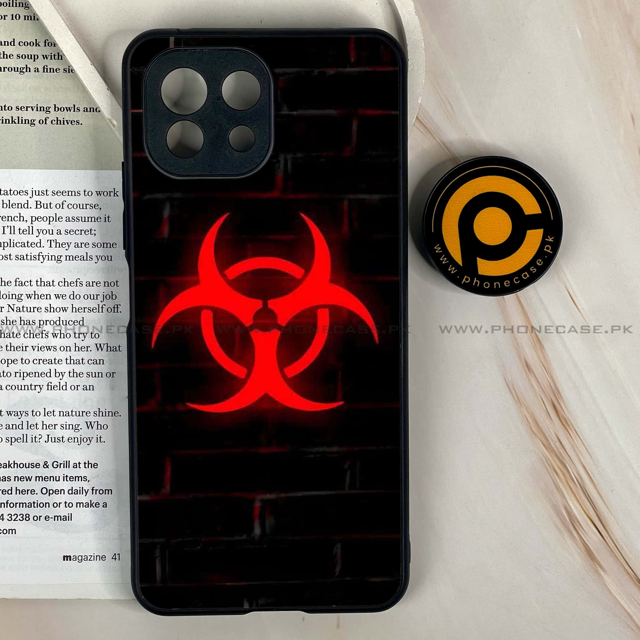 Mi 11 Lite - Biohazard Sign Series - Premium Printed Glass soft Bumper shock Proof Case