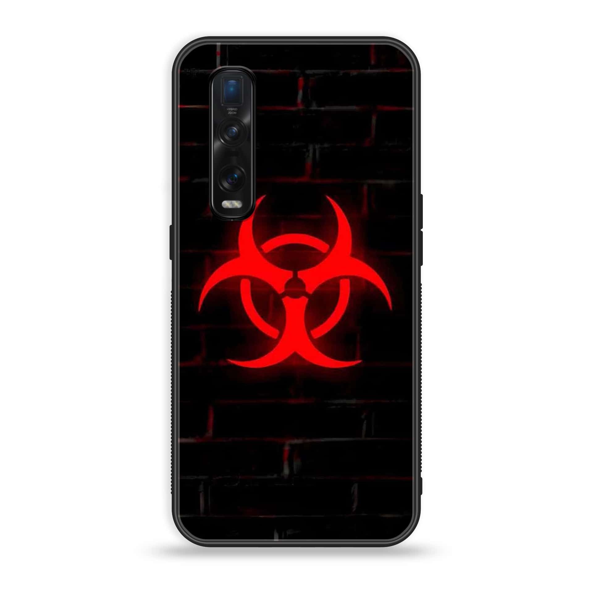 Oppo Find X2 Pro - Biohazard Sign Series - Premium Printed Glass soft Bumper shock Proof Case