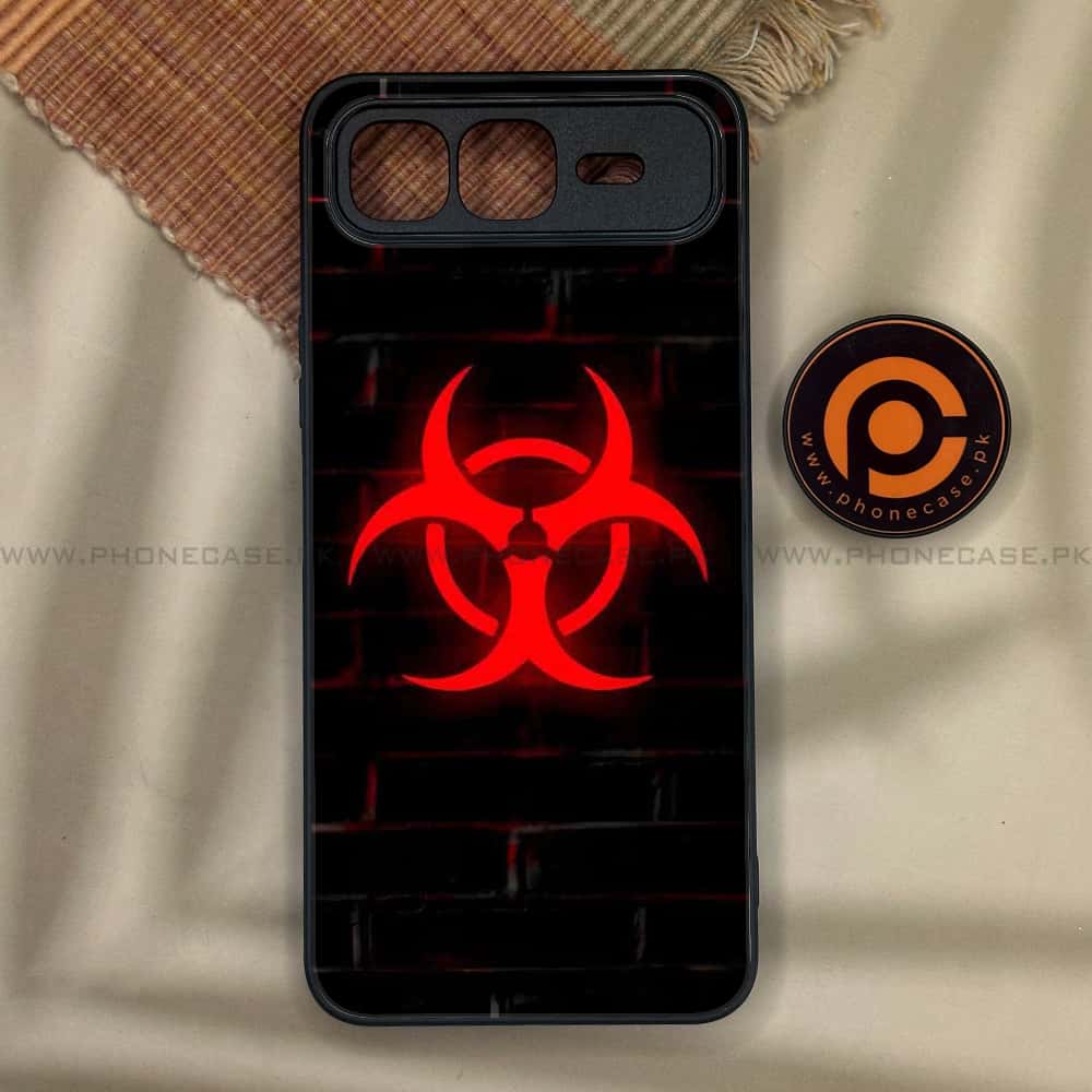 Infinix Smart 10 Plus - Biohazard Sign Series - Premium Metal Printed soft Bumper shock Proof Case