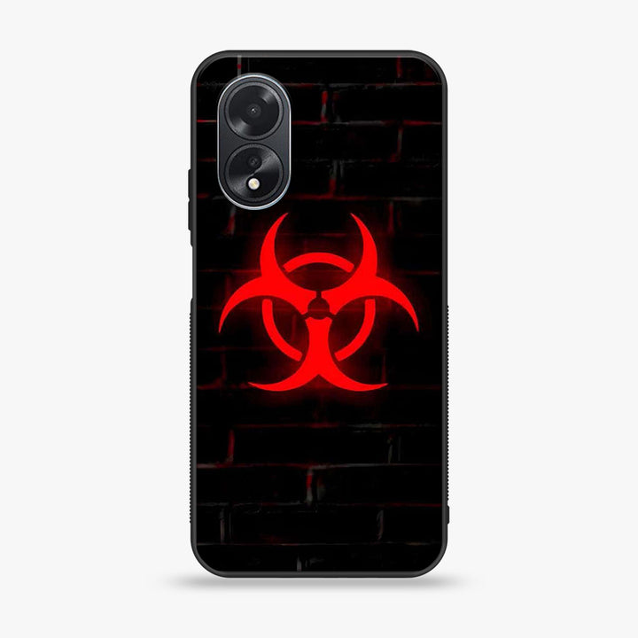 Oppo A38 4G - Biohazard Sign Design 6 - Premium Printed Metal soft Bumper shock Proof Case CS-13435
