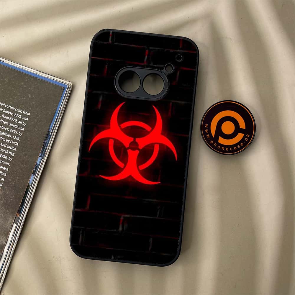 Nothing Phone (2a) - Biohazard Sign Series - Premium Metal Printed soft Bumper Shock Proof Case
