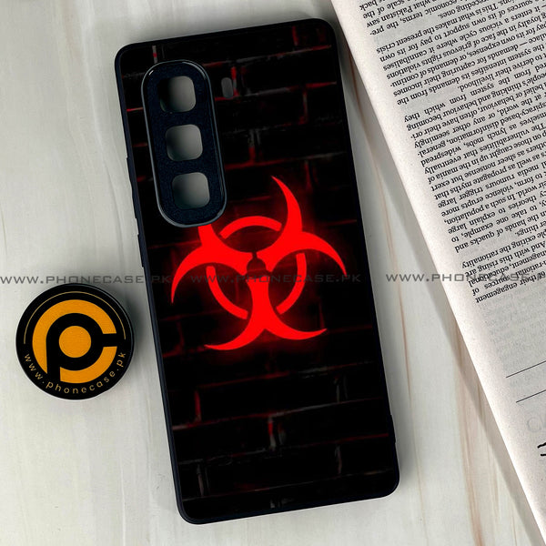 Infinix Hot 50 Pro Plus -  Biohazard Sign Design 6 - Premium Printed Glass soft Bumper shock Proof Case CS-22316