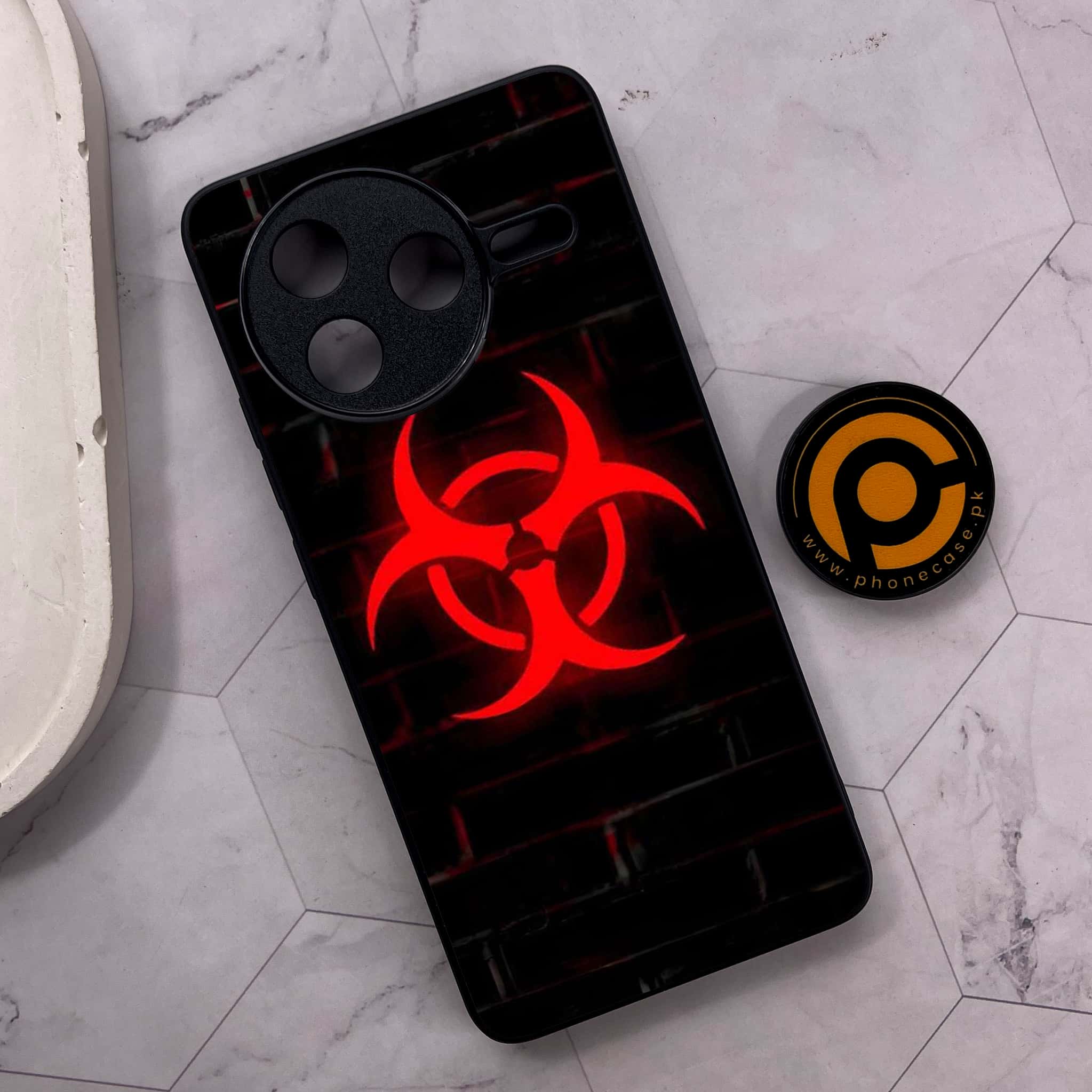 Xiaomi Poco F7 Pro 5G - Biohazard Sign Series - Premium Metal Printed soft Bumper shock Proof Case