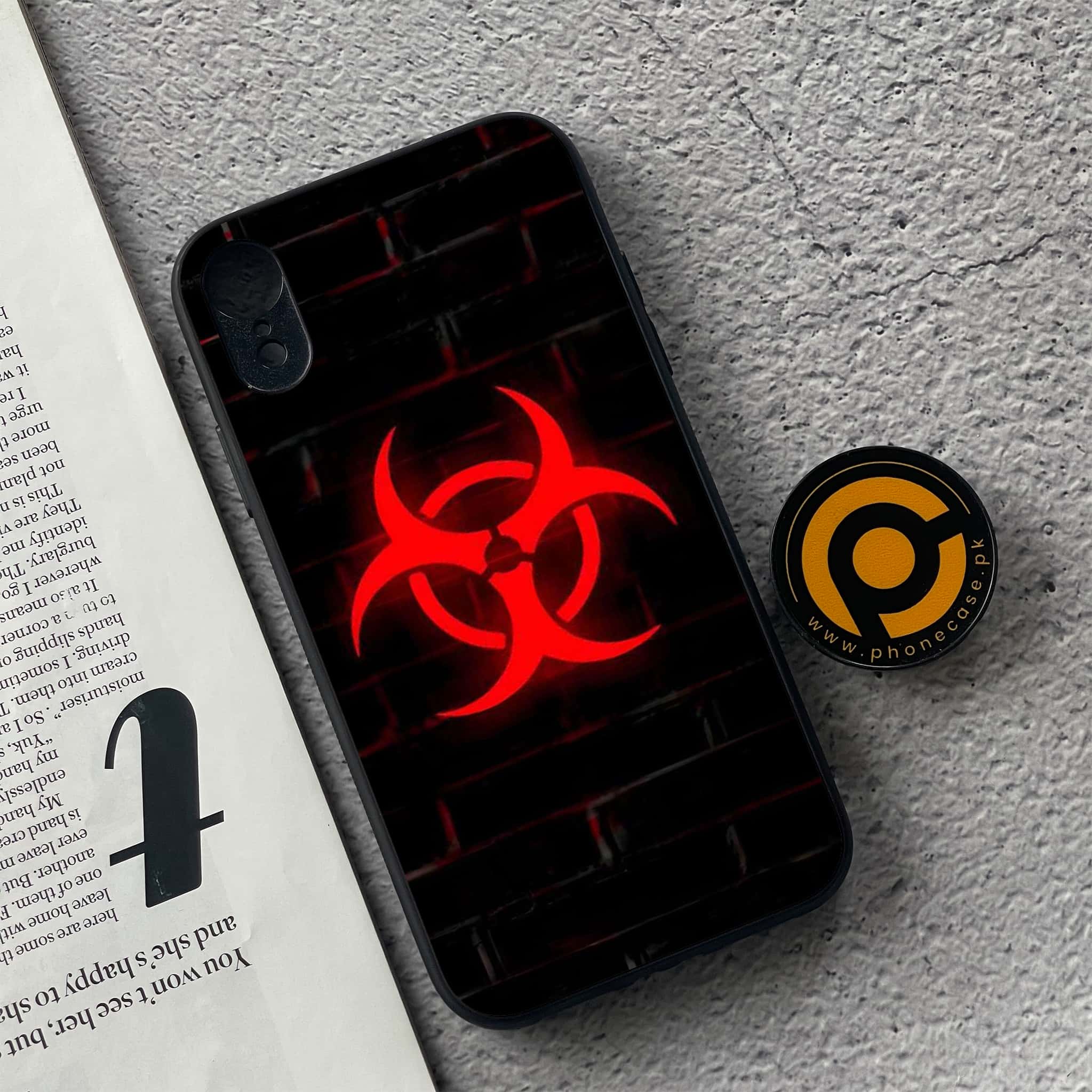 iPhone XR - Biohazard Sign Series - Premium Metal Printed soft Bumper shock Proof Case