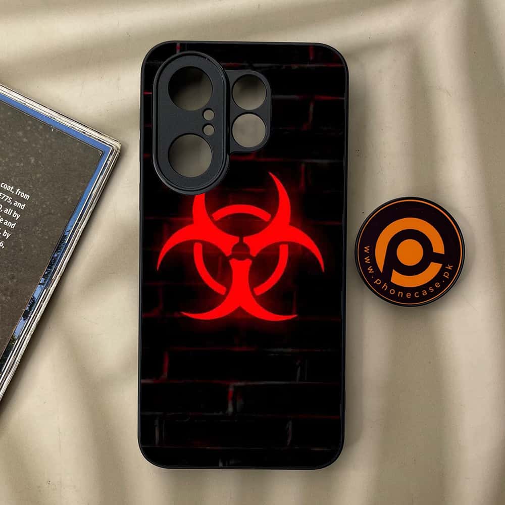 Vivo X200 FE - Biohazard Sign Series - Premium Metal Printed soft Bumper Shock Proof Case