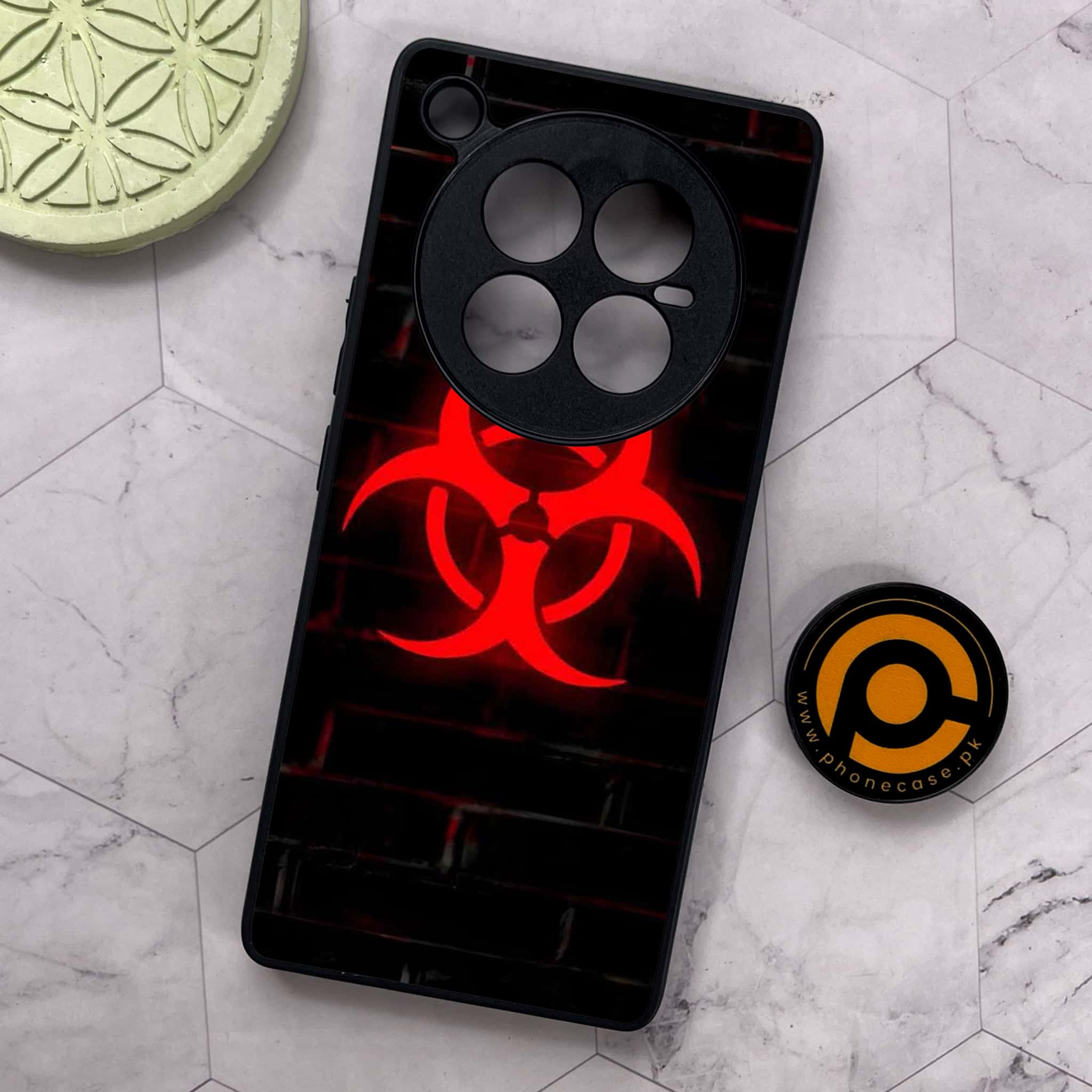 Infinix Zero 40 5G - Biohazard Sign Series - Premium Metal Printed soft Bumper shock Proof Case