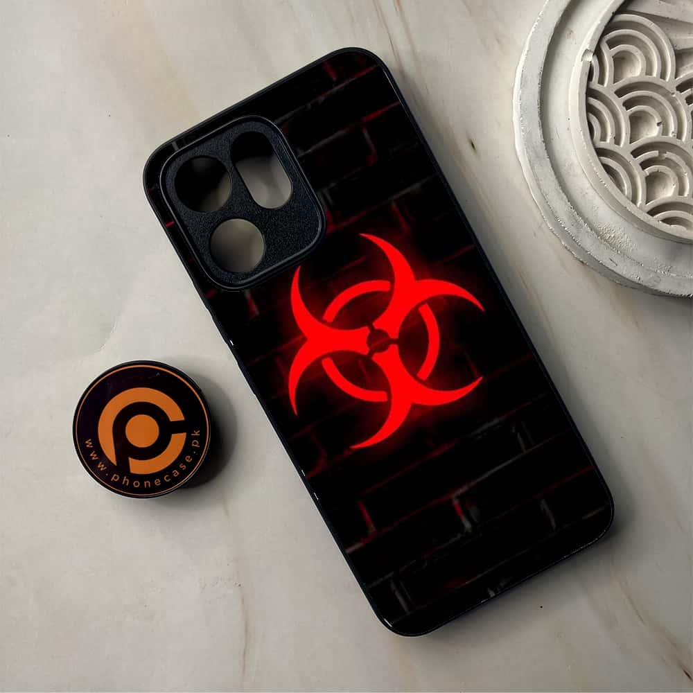 Oppo Reno 14F - Biohazard Sign Series - Premium Metal Printed Soft Bumper Shockproof Case