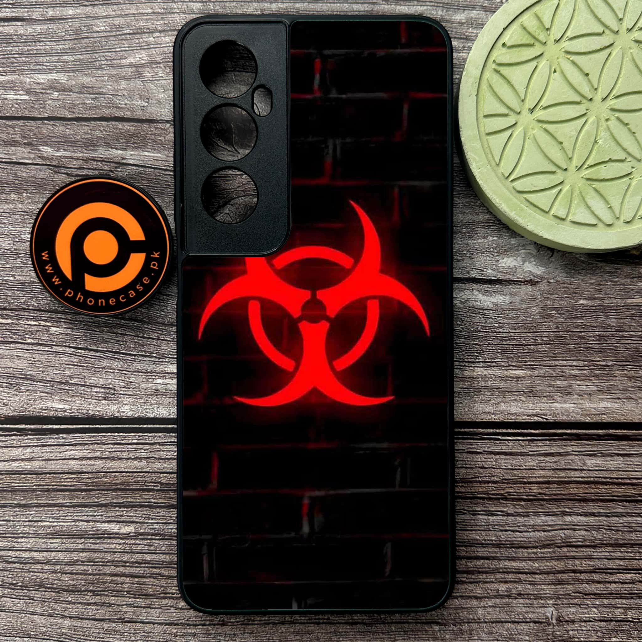 Realme C65  - Biohazard Sign Series - Premium Metal Printed soft Bumper shock Proof Case
