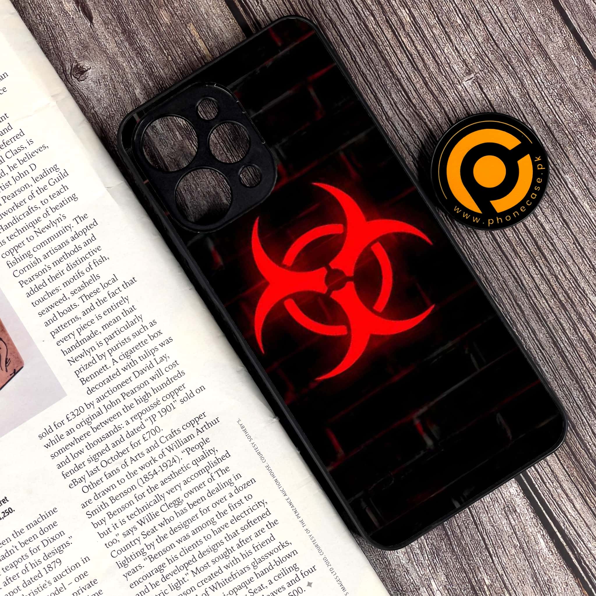 Xiaomi Redmi 12 - Biohazard Sign Series - Premium Printed Glass soft Bumper shock Proof Case